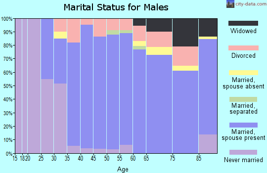 Zip code 02347 marital status for males