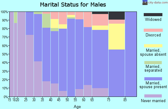Zip code 02375 marital status for males