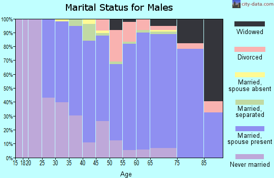 Zip code 02536 marital status for males