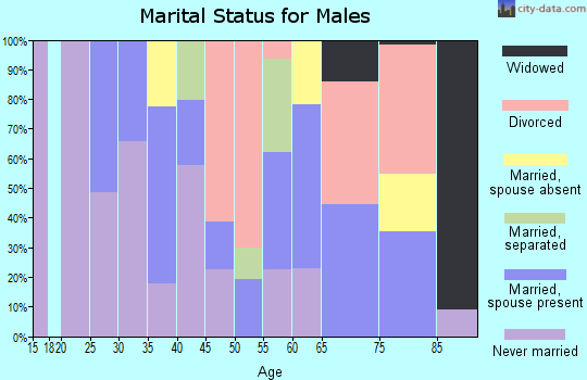 Zip code 02538 marital status for males
