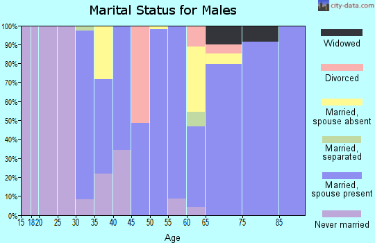 Zip code 02556 marital status for males