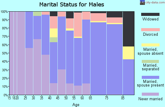 Zip code 02632 marital status for males