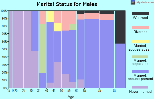 Zip code 02633 marital status for males