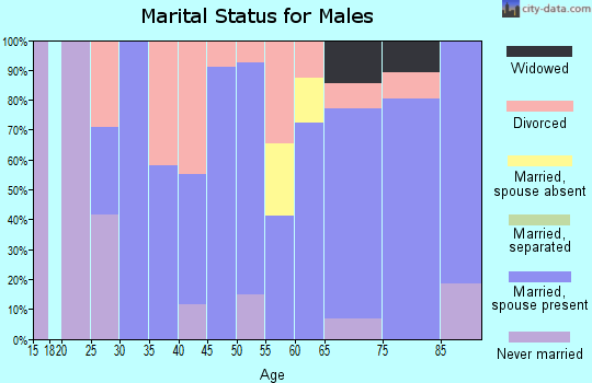 Zip code 02638 marital status for males