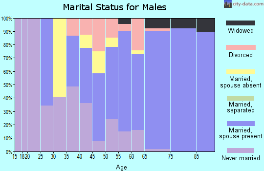 Zip code 02642 marital status for males