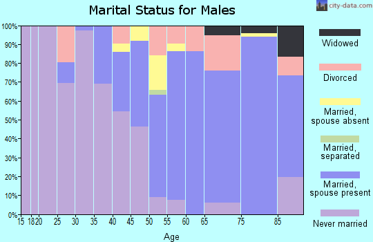 Zip code 02653 marital status for males