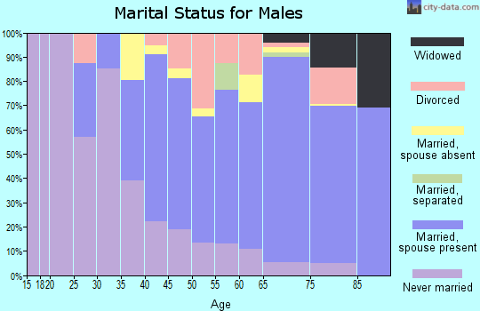 Zip code 02664 marital status for males