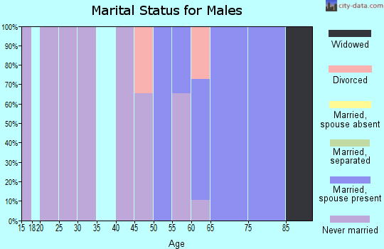 Zip code 02666 marital status for males