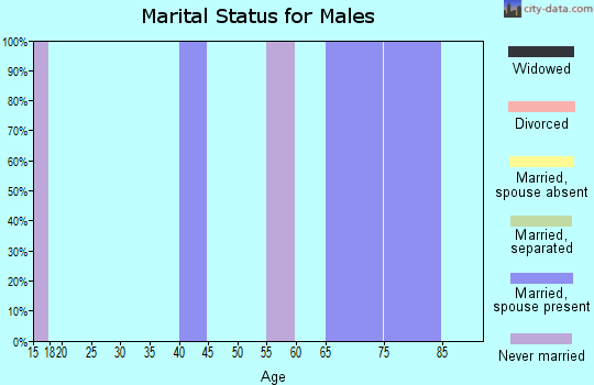 Zip code 02669 marital status for males