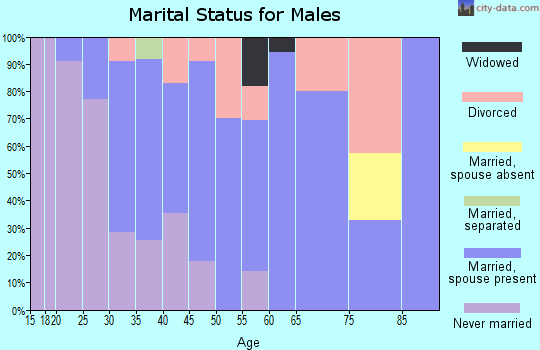 Zip code 02718 marital status for males