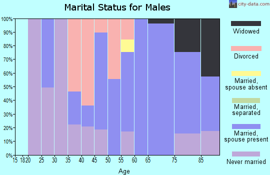 Zip code 02725 marital status for males