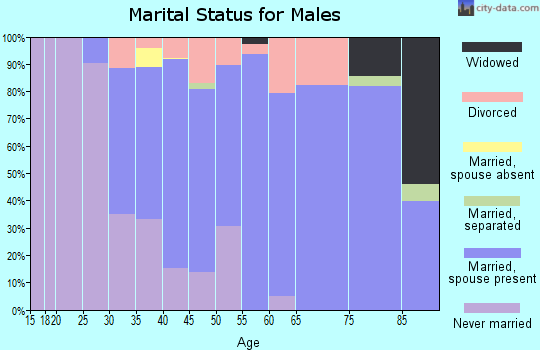 Zip code 02743 marital status for males