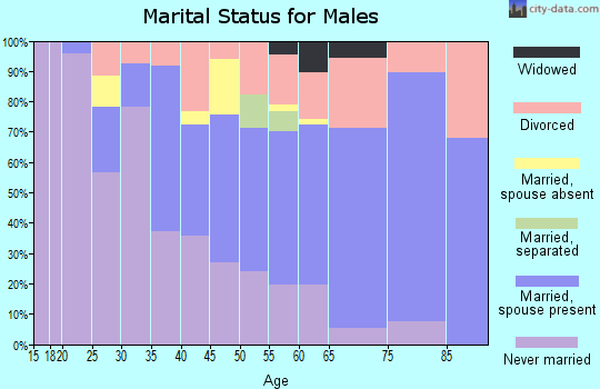 Zip code 02744 marital status for males