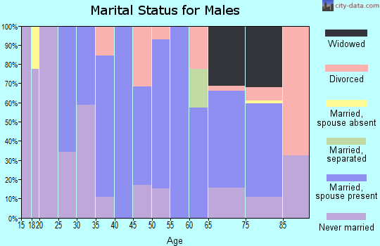 Zip code 02764 marital status for males