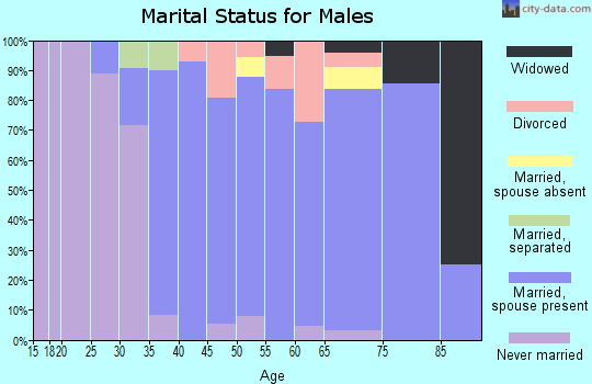 Zip code 02770 marital status for males