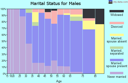 Zip code 02771 marital status for males