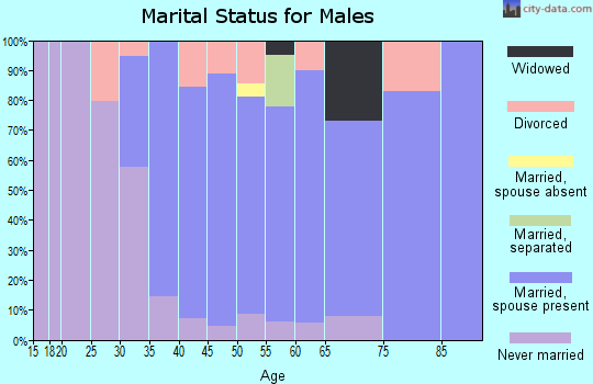 Zip code 02779 marital status for males
