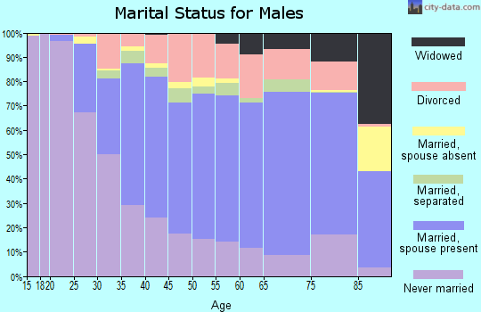 Zip code 02780 marital status for males