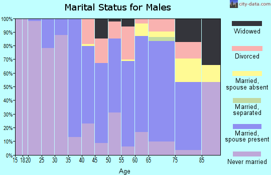 Zip code 02859 marital status for males