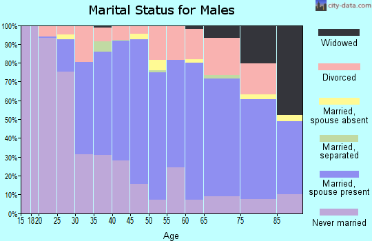 Zip code 02888 marital status for males