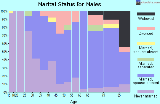 Zip code 02916 marital status for males