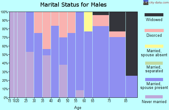 Zip code 03241 marital status for males