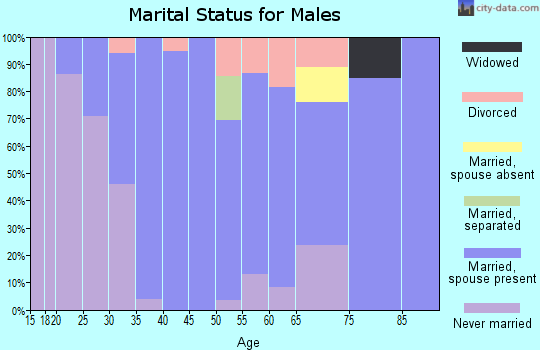 Zip code 03242 marital status for males