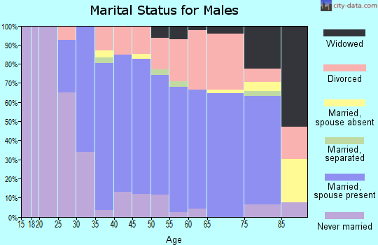 Zip code 03276 marital status for males