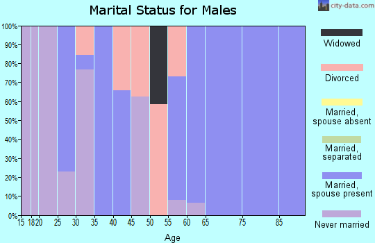 Zip code 03462 marital status for males