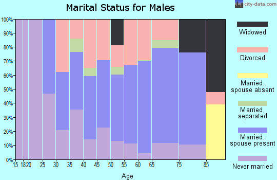 Zip code 03470 marital status for males