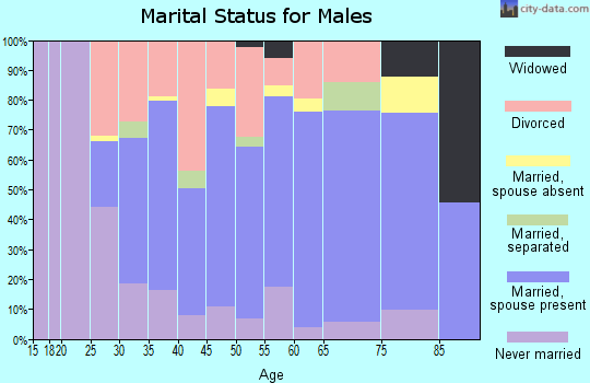 Zip code 03598 marital status for males