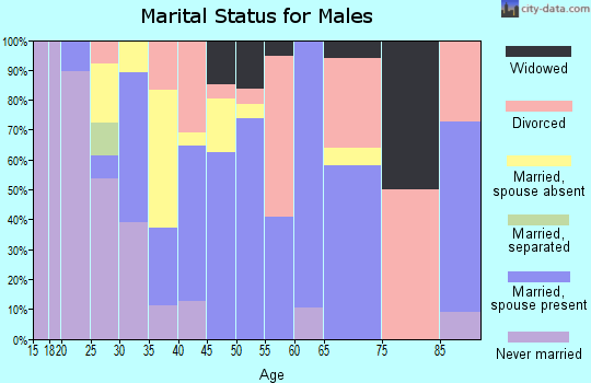 Zip code 04422 marital status for males