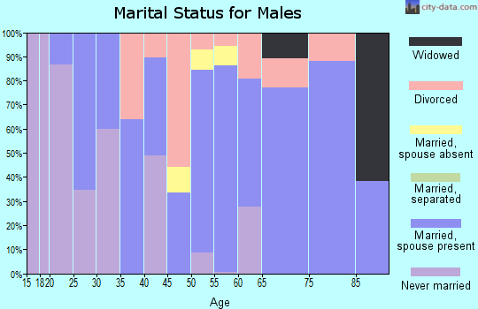 Zip code 04572 marital status for males
