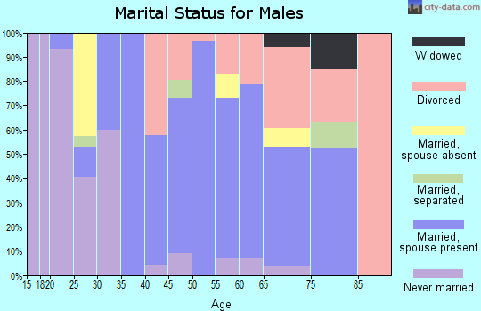 Zip code 04623 marital status for males