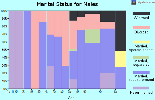 Zip code 04627 marital status for males