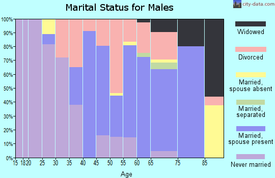 Zip code 04652 marital status for males