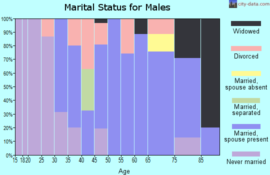 Zip code 04676 marital status for males