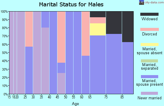 Zip code 04677 marital status for males