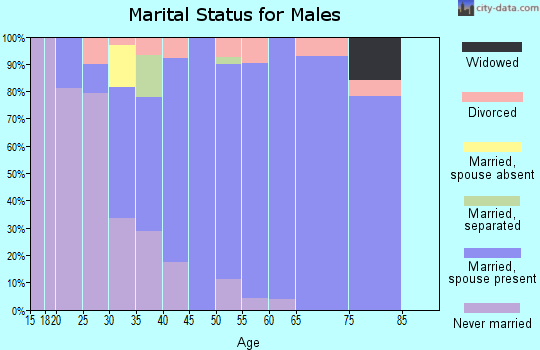 Zip code 05477 marital status for males