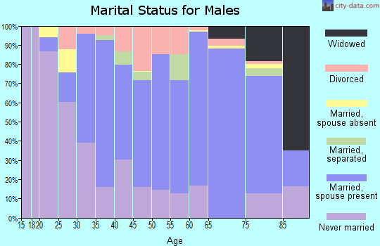 Zip code 05478 marital status for males