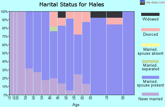 Zip code 06026 marital status for males