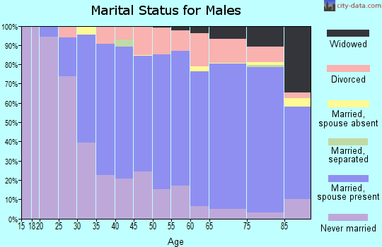 Zip code 06111 marital status for males
