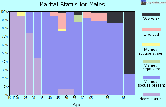 Zip code 06248 marital status for males