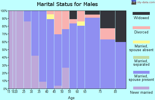 Zip code 06370 marital status for males