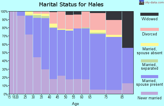 Zip code 06451 marital status for males