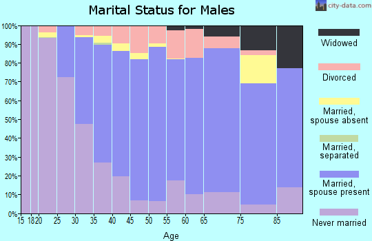 Zip code 06470 marital status for males