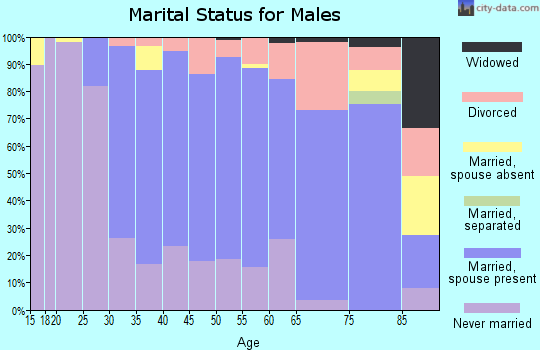Zip code 06479 marital status for males