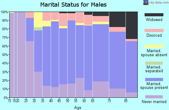 Zip code 06488 marital status for males