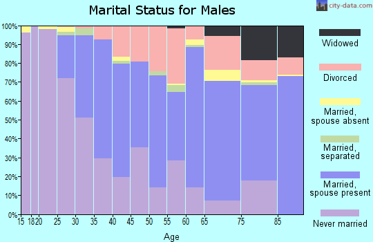 Zip code 06512 marital status for males