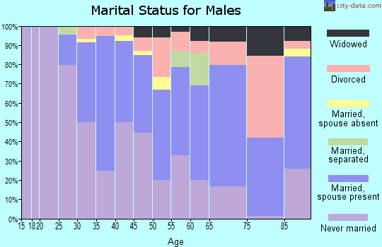 Zip code 06515 marital status for males